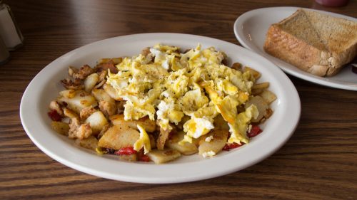 Sausage hash - this was savoury and simply delicious! 