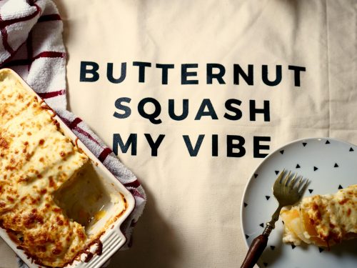 Butternut squash au gratin recipe